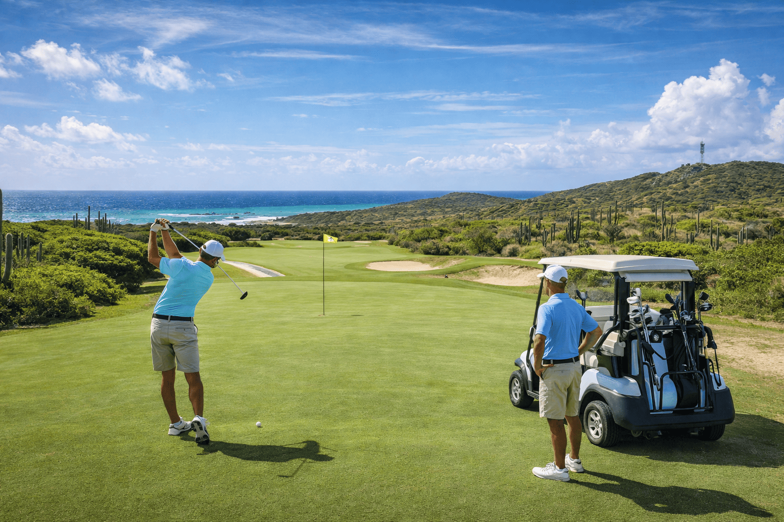 Travelers in Aruba